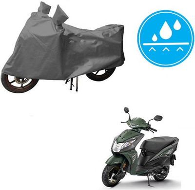 HYBRIDS COLLECTION Waterproof Two Wheeler Cover for Honda(Deo, Grey)
