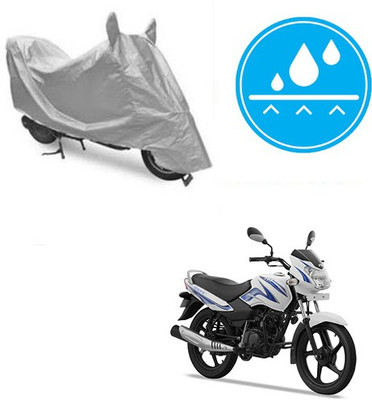Atulit enterprises Two Wheeler Cover for TVS(Star Sport, Silver)
