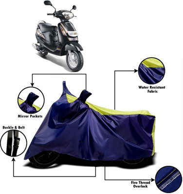 V VINTON Two Wheeler Cover for Mahindra(Duro DZ, Yellow, Blue)