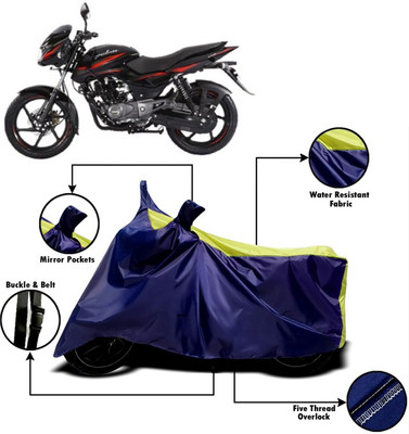 PVSTAR Two Wheeler Cover for Bajaj(Pulsar 150, Yellow, Blue)