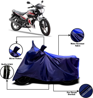 AUCTIMO Two Wheeler Cover for Yamaha(SS 125, Multicolor)