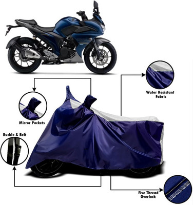 V VINTON Two Wheeler Cover for Yamaha(Fazer, White)