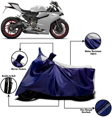 V VINTON Two Wheeler Cover for Ducati(899 Panigale, White, Blue)