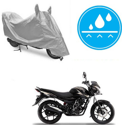 Atulit enterprises Two Wheeler Cover for Bajaj(Discover 150 s, Silver)