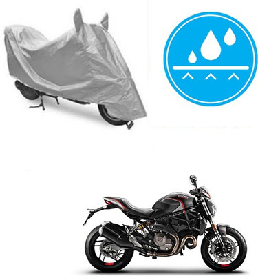 Atulit enterprises Two Wheeler Cover for Ducati(Monster 82, Silver)