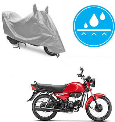 molaba Waterproof Two Wheeler Cover for Hero(CD Dawn, Silver)