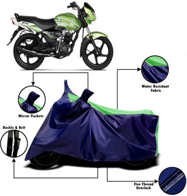 V VINTON Two Wheeler Cover for TVS(Jive, Green, Blue)