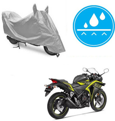 Atulit enterprises Two Wheeler Cover for Honda(CBR 250R, Silver)