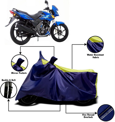 V VINTON Two Wheeler Cover for TVS(Flame, Yellow, Blue)