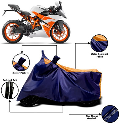 V VINTON Two Wheeler Cover for KTM(RC 200, Orange, Blue)