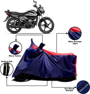 V VINTON Two Wheeler Cover for Hero(Splendor NXG, Red, Blue)