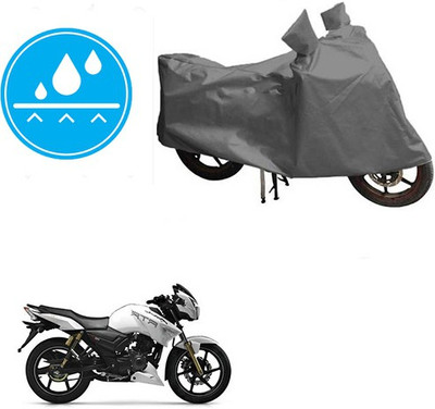 RPSENTTERPR Waterproof Two Wheeler Cover for TVS(Apache RTR 180, Grey)