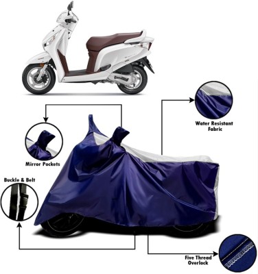 PVSTAR Two Wheeler Cover for Honda(Aviator, White, Blue)