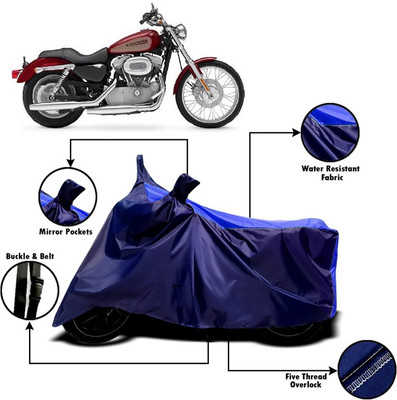 V VINTON Two Wheeler Cover for Harley Davidson(XL 883, Blue)