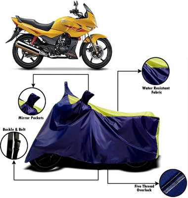 V VINTON Two Wheeler Cover for Hero(Karizma, Yellow, Blue)