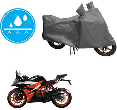 RPSENTTERPR Waterproof Two Wheeler Cover for KTM(RC 390, Grey)