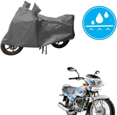 Atulit enterprises Waterproof Two Wheeler Cover for TVS(Victor GLX, Grey)