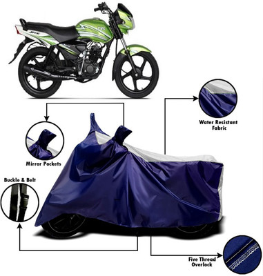 V VINTON Two Wheeler Cover for TVS(Jive, White)