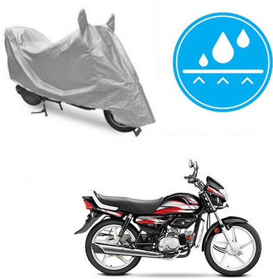 RPSENTTERPR Waterproof Two Wheeler Cover for Hero(CD deluxe, Silver)