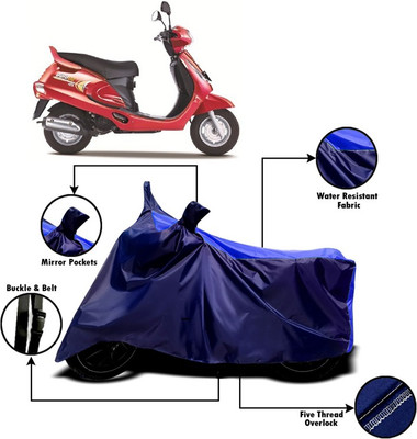AUCTIMO Two Wheeler Cover for Mahindra(Duro, Multicolor)