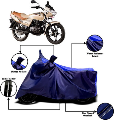 V VINTON Two Wheeler Cover for LML(Freedom, Blue)