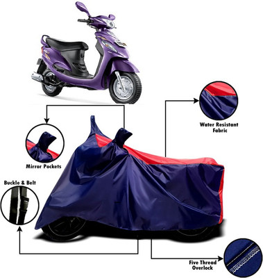 V VINTON Two Wheeler Cover for Mahindra(Rodeo RZ, Red, Blue)