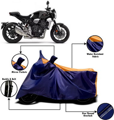 PVSTAR Two Wheeler Cover for Honda(CB1000R Plus, Orange, Blue)