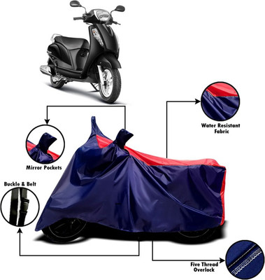V VINTON Two Wheeler Cover for Suzuki(New Access 125, Red, Blue)