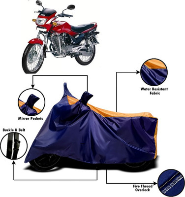 V VINTON Two Wheeler Cover for Hero(Ambition, Orange, Blue)