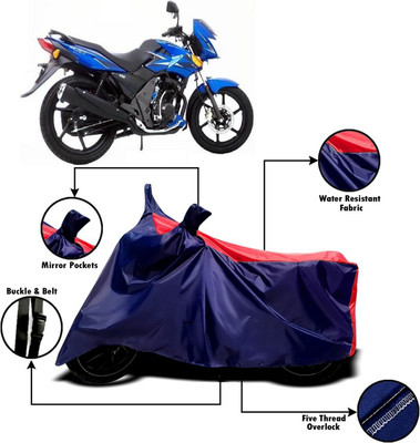 V VINTON Two Wheeler Cover for TVS(Flame, Red, Blue)