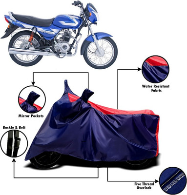 V VINTON Two Wheeler Cover for Bajaj(CT100, Red, Blue)