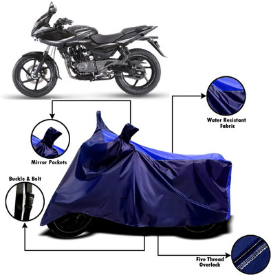 PVSTAR Two Wheeler Cover for Bajaj(Pulsar 220F, Blue)