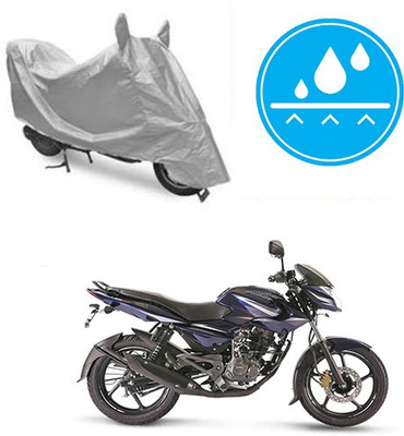 THE REAL ARV Waterproof Two Wheeler Cover for Bajaj(Pulsar 135 LS DTS-i, Silver)