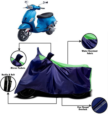 V VINTON Two Wheeler Cover for Piaggio(Vespa SXL, Green, Blue)