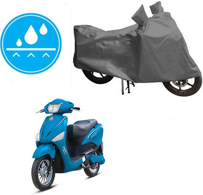 RPSENTTERPR Waterproof Two Wheeler Cover for Hero(Electric Optima, Grey)