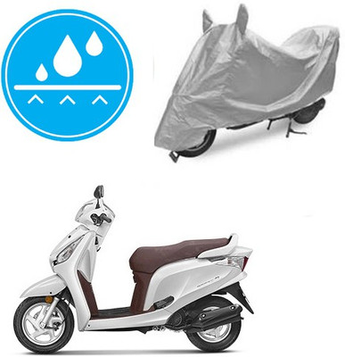 RPSENTTERPR Waterproof Two Wheeler Cover for Honda(Aviator, Silver)