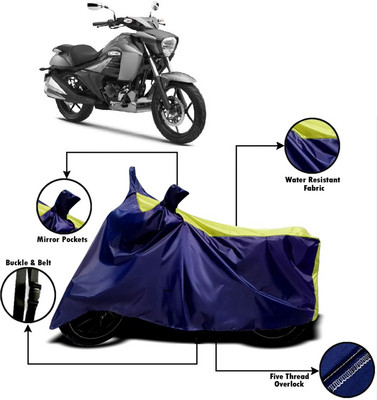 V VINTON Two Wheeler Cover for Suzuki(Intruder, Yellow, Blue)