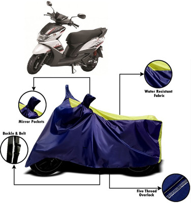 V VINTON Two Wheeler Cover for Yamaha(Ray, Yellow, Blue)