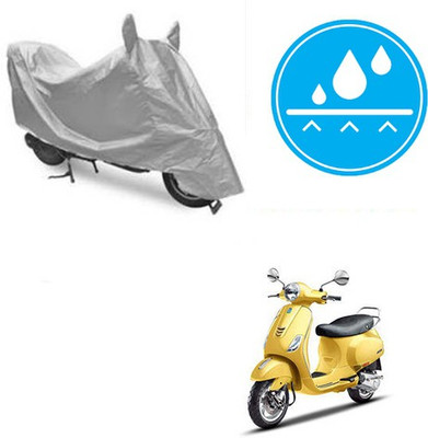 Atulit enterprises Two Wheeler Cover for Piaggio(Vespa SXL, Silver)