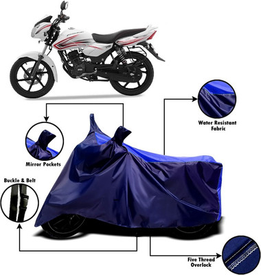 V VINTON Two Wheeler Cover for TVS(Pheonix, Blue)
