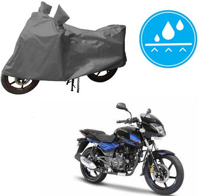 HYBRIDS COLLECTION Waterproof Two Wheeler Cover for Bajaj(Pulsar 150 DTS-i, Grey)