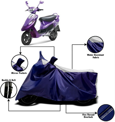 V VINTON Two Wheeler Cover for TVS(Scooty Pep+, Multicolor)