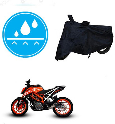 RPSENTTERPR Waterproof Two Wheeler Cover for KTM(Duke 390, Black)