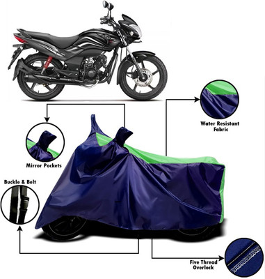 V VINTON Two Wheeler Cover for Hero(Passion Pro, Green, Blue)