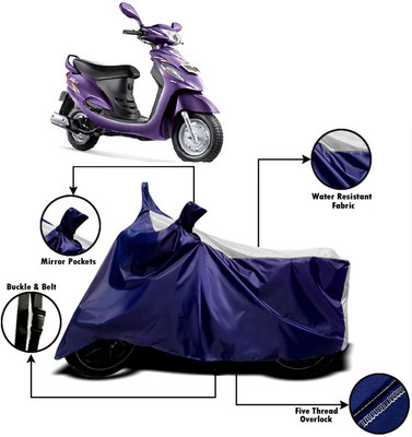 V VINTON Two Wheeler Cover for Mahindra(Rodeo RZ, White)