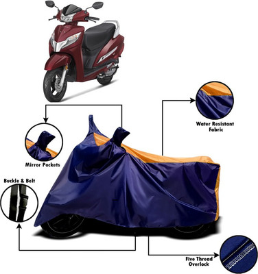 PVSTAR Two Wheeler Cover for Honda(Activa 125, Orange, Blue)