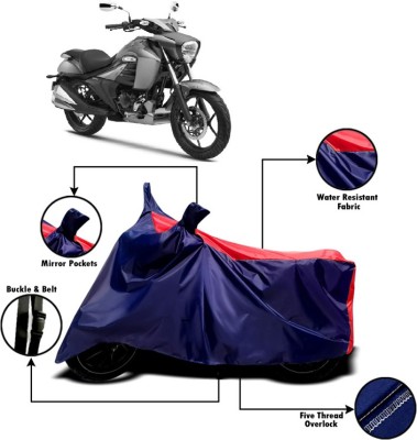 PVSTAR Two Wheeler Cover for Suzuki(Intruder, Red, Blue)