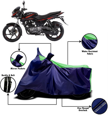 PVSTAR Two Wheeler Cover for Bajaj(Pulsar 150, Green, Blue)