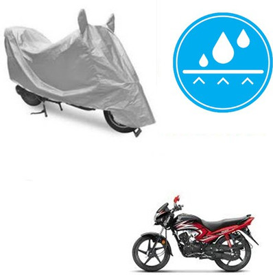 Atulit enterprises Two Wheeler Cover for Honda(Dream Yuga, Silver)