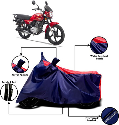 V VINTON Two Wheeler Cover for Bajaj(Boxer, Red, Blue)